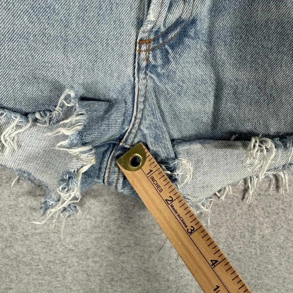 Agolde parker shorts womens 34 denim cutoff distressed vintage style